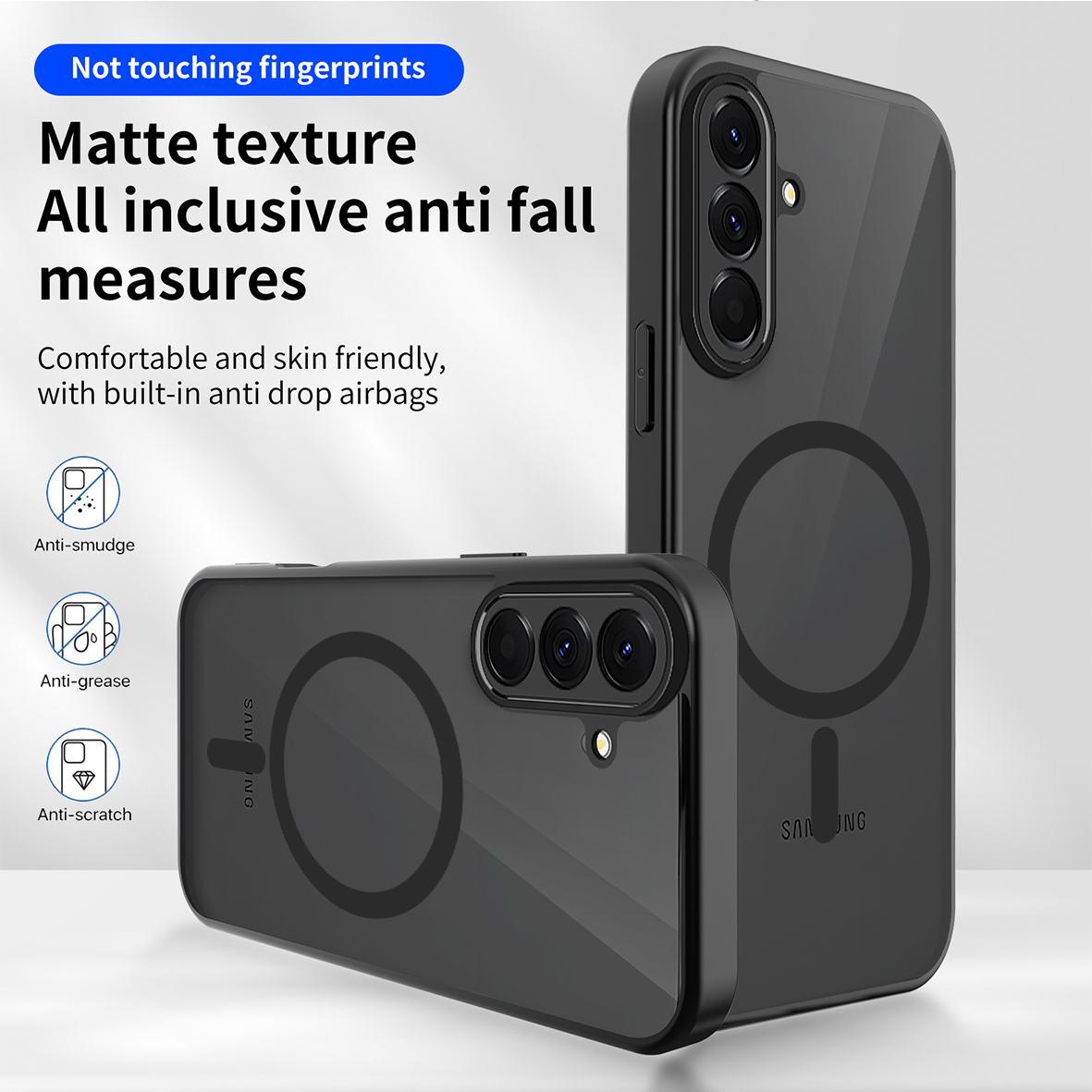 Phone Accessories Online Shop - マット仕上げのスマホケース Samsung Galaxy A56 A55 A36