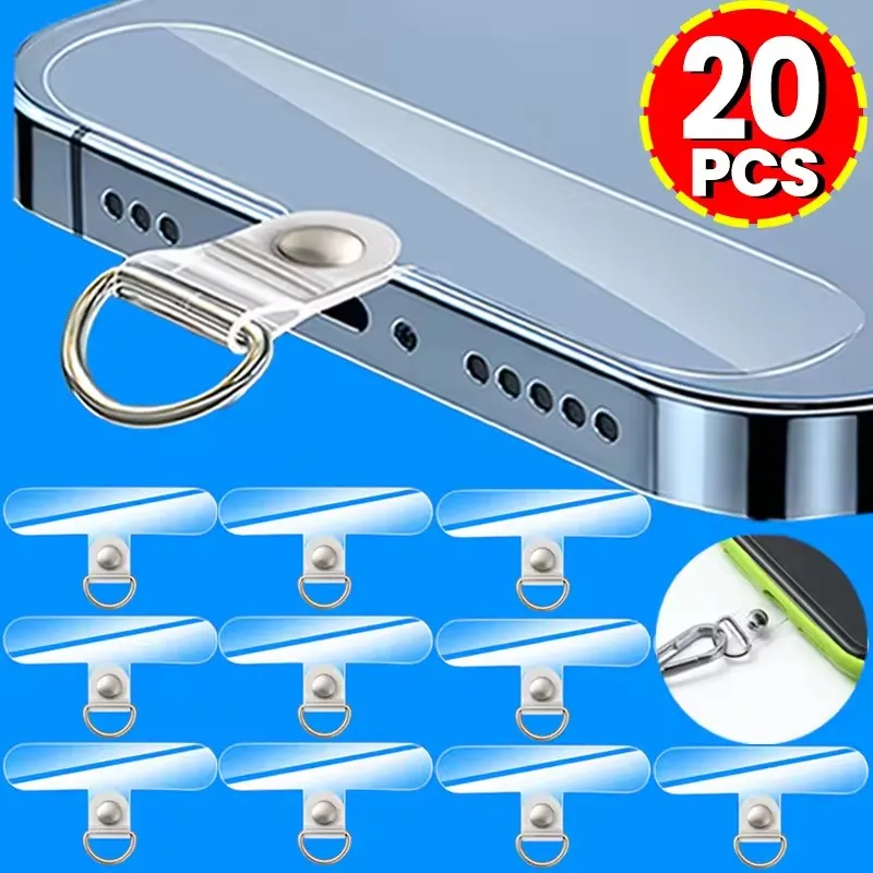 Phone Accessories For Android - ユニバーサル透明取り外し可能な電話ストラップクリップカードリストコードストラップパッチサムスン Iphone Huawei Xiaomi アクセサリー用