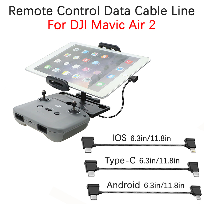 Phone Accessories For Android - Dji mavic3,air2,2s,mini 3,3pro,電話,タブレット,Android,マイクロUSB, Type-C,iOS接続,データラインアクセサリー用のリモートコントロール