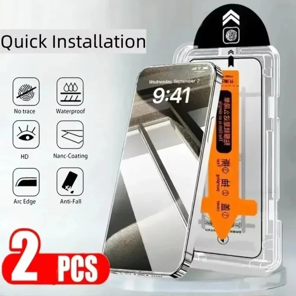 Phone Accessories Online Shop - 2 個の透明強化ガラスフィルム Xiaomi POCO C85 4G