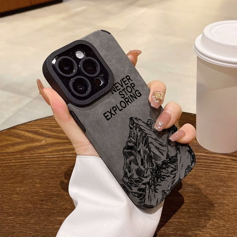 Xo Phone Accessories - ファッショナブルな「Never Stop Exploring」iPhoneケース（iPhone 16、17 Pro Max、15、14、13、12、11