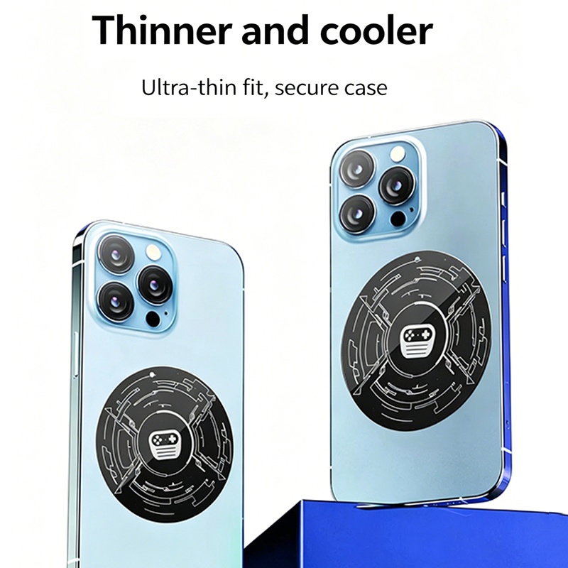 Phone Accessories For Android - 超薄型鉄リングステッカー磁気アクセサリー電話クーラーカーマウント用ユニバーサル金属プレートAndroid電話タブレット用