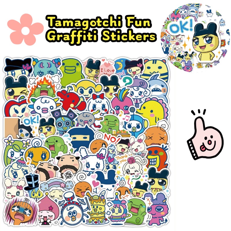 Phone Accessories Items - 日本のたまごっちステッカー電子ペットマメッチクチパッチ楽しい落書きビニールデカール水筒、ノートパソコン、携帯電話ケース用