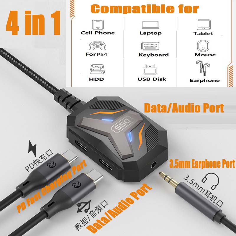 Earphone Splitter Jack - タイプ C スプリッター USB C から