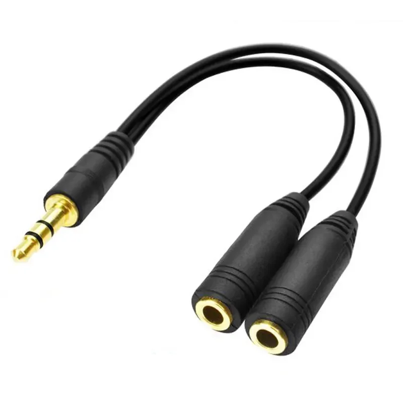 Earphone Splitter Jack - ヘッドフォン スプリッター、3.5 mm 延長ケーブル オーディオ ステレオ