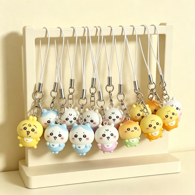 Phone Accessories Baby - ちいかわ ハチワレ モモンガ レジンキーホルダー スマホストラップチャーム かわいいベビーおくるみ飾り