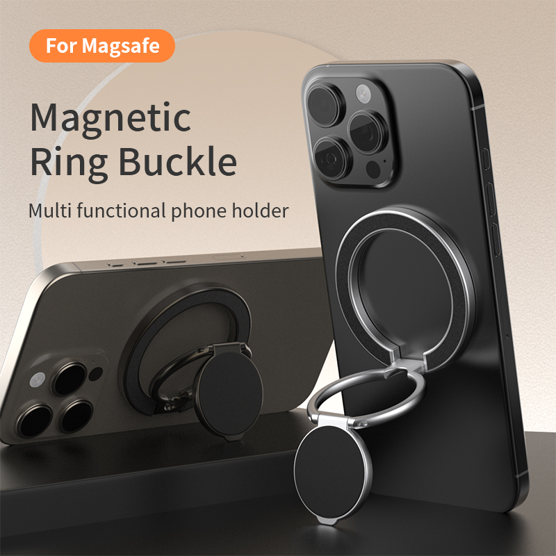 Phone Accessories For Android - 両面マグセーフ対応スマホスタンド 磁気リングホルダー キックスタンド グリップ iPhone 17/16