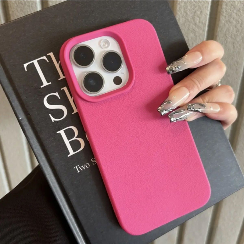 Xo Phone Accessories - ハイファッション感 ライチ柄 iPhone 17 16 Pro