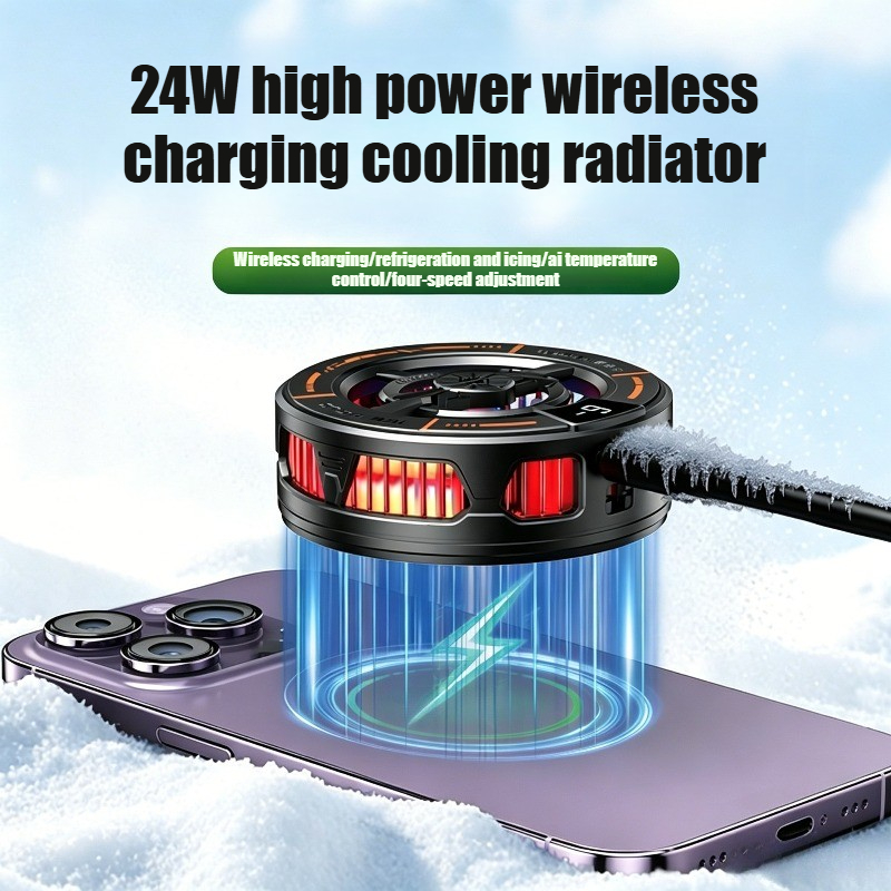K28 磁気半導体電話クーラー ワイヤレス高速充電器冷却ラジ - Phone Accessories For Android のレビューと価格