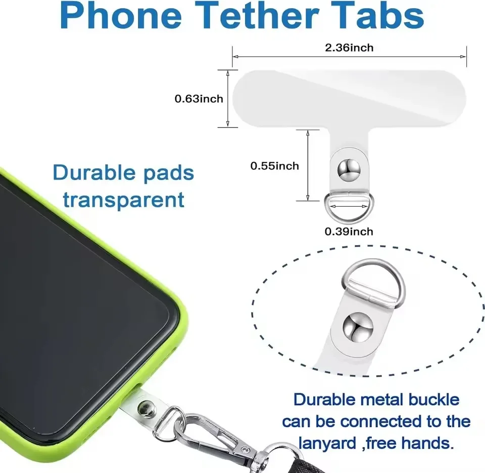 ユニバーサル透明取り外し可能な電話ストラップクリップカードリ - Phone Accessories For Android のレビューと価格