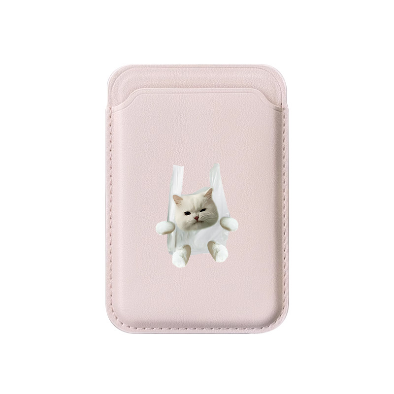 ゴミ袋猫磁気レザーウォレット iPhone 17 16 Pr - Phone Accessories For Android のレビューと価格