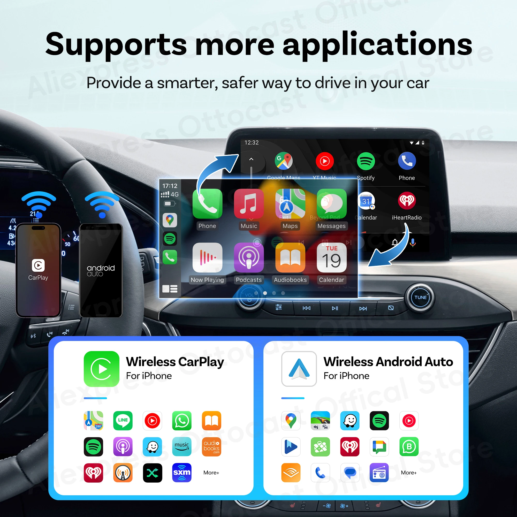 2026年新型OTTOCAST MINIワイヤレスAndro - Phone Accessories For Android のレビューと価格