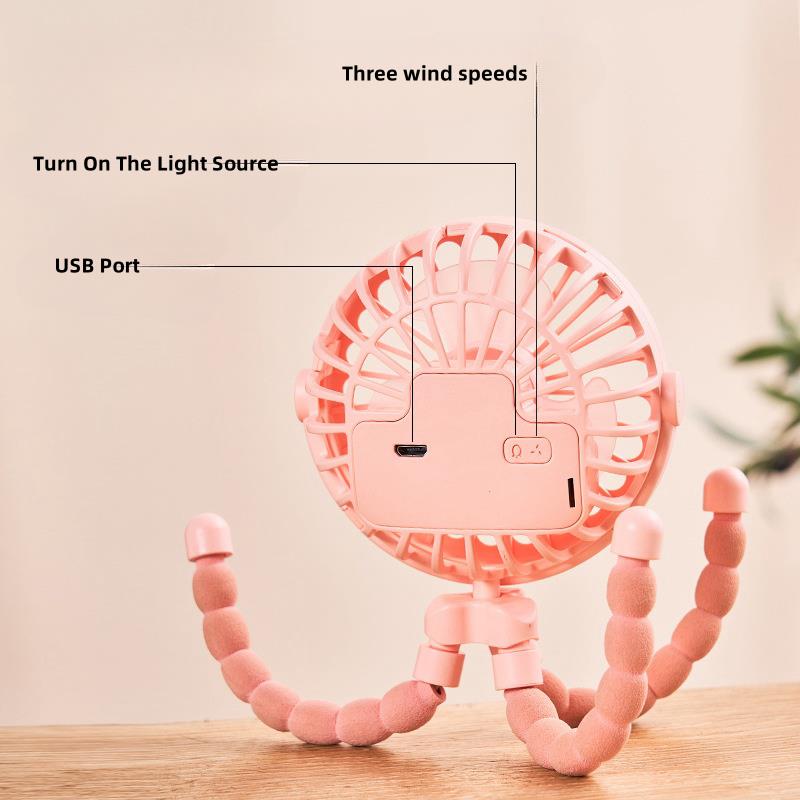 ベビー 3 スピードベビーカーミニファンライト付きポータブル - Phone Accessories Baby のレビューと価格