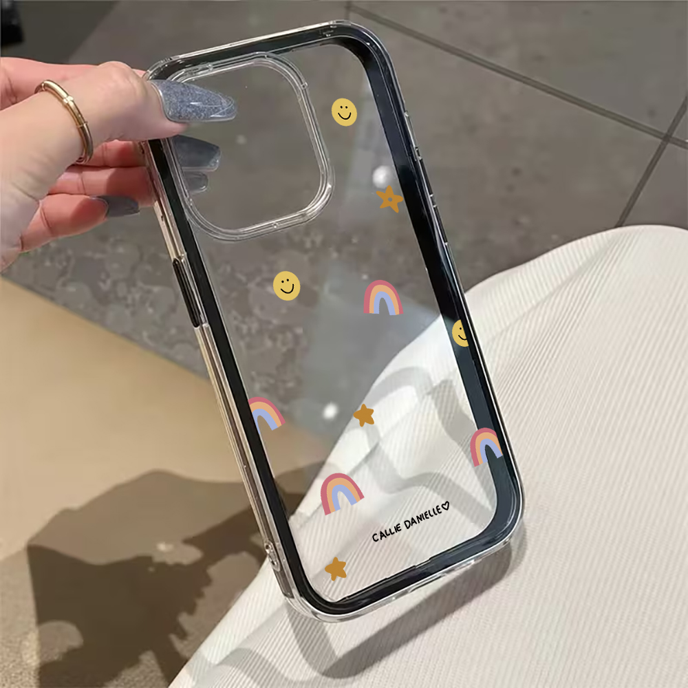 可愛いレインボークリアスマホケース iPhone 17 16 - Xo Phone Accessories のレビューと価格