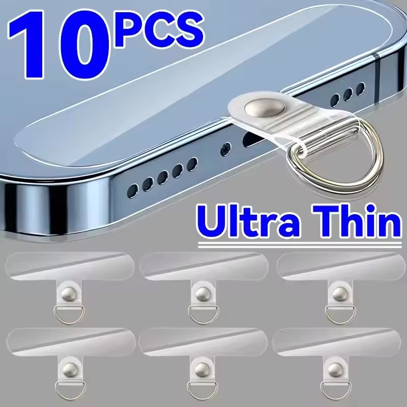 ユニバーサル透明取り外し可能な電話ストラップクリップカードリ - Phone Accessories For Android のレビューと価格