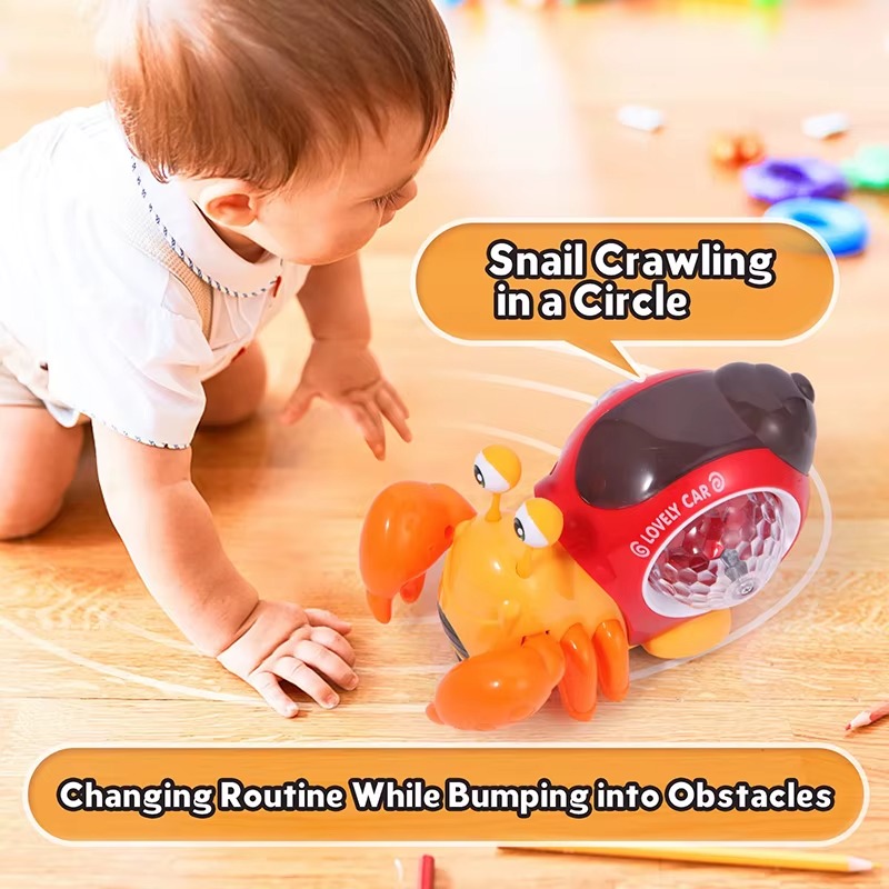 光るカタツムリのおもちゃ、赤ちゃん用電動カタツムリのおもちゃ - Phone Accessories Baby のレビューと価格