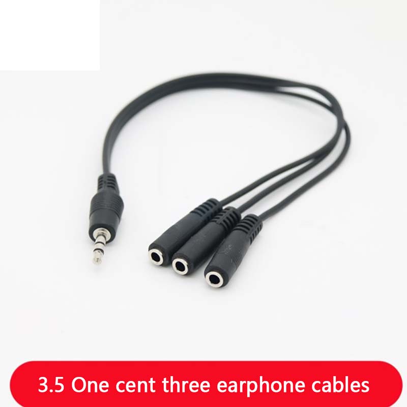 1個 3.5mm 3ウェイポート AUX マルチヘッドホンイ - Earphone Splitter Jack のレビューと価格