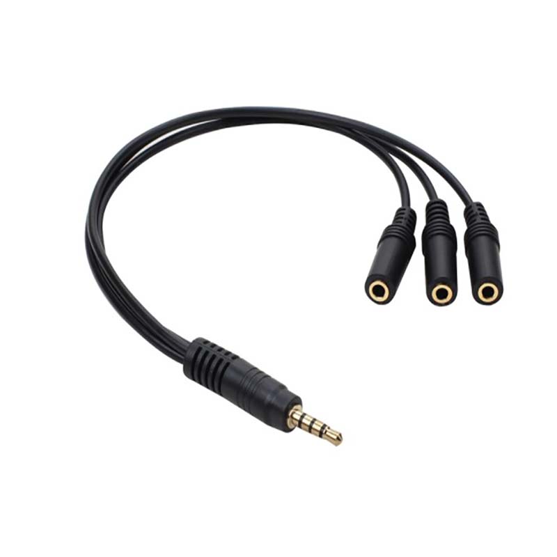 1個 3.5mm 3ウェイポート AUX マルチヘッドホンイ - Earphone Splitter Jack のレビューと価格