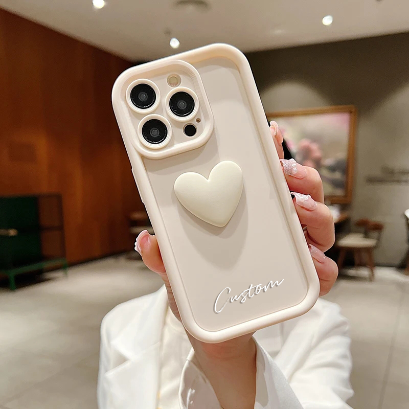 パーソナライズカスタムネームキュートラブハートケース iPh - Phone Accessories Names のレビューと価格