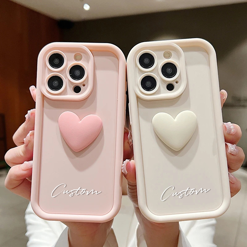 パーソナライズカスタムネームキュートラブハートケース iPh - Phone Accessories Names のレビューと価格