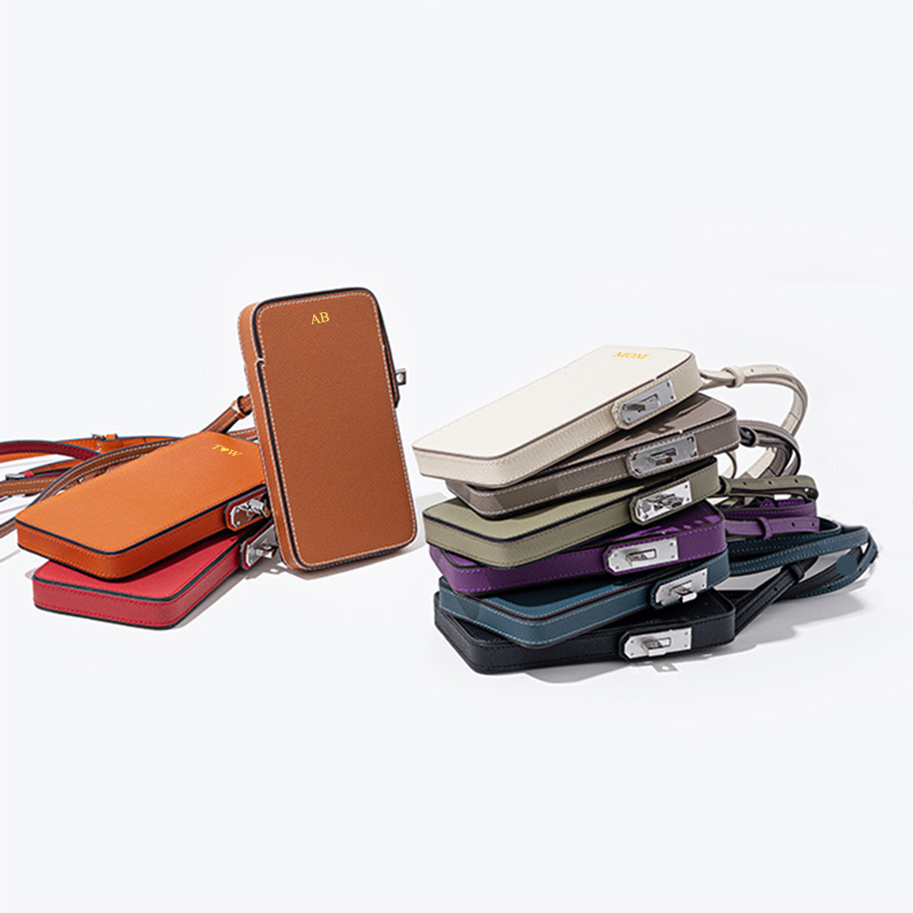 高級 EP レザー女性電話バッグファッションカスタム名ミニ女 - Phone Accessories Names のレビューと価格