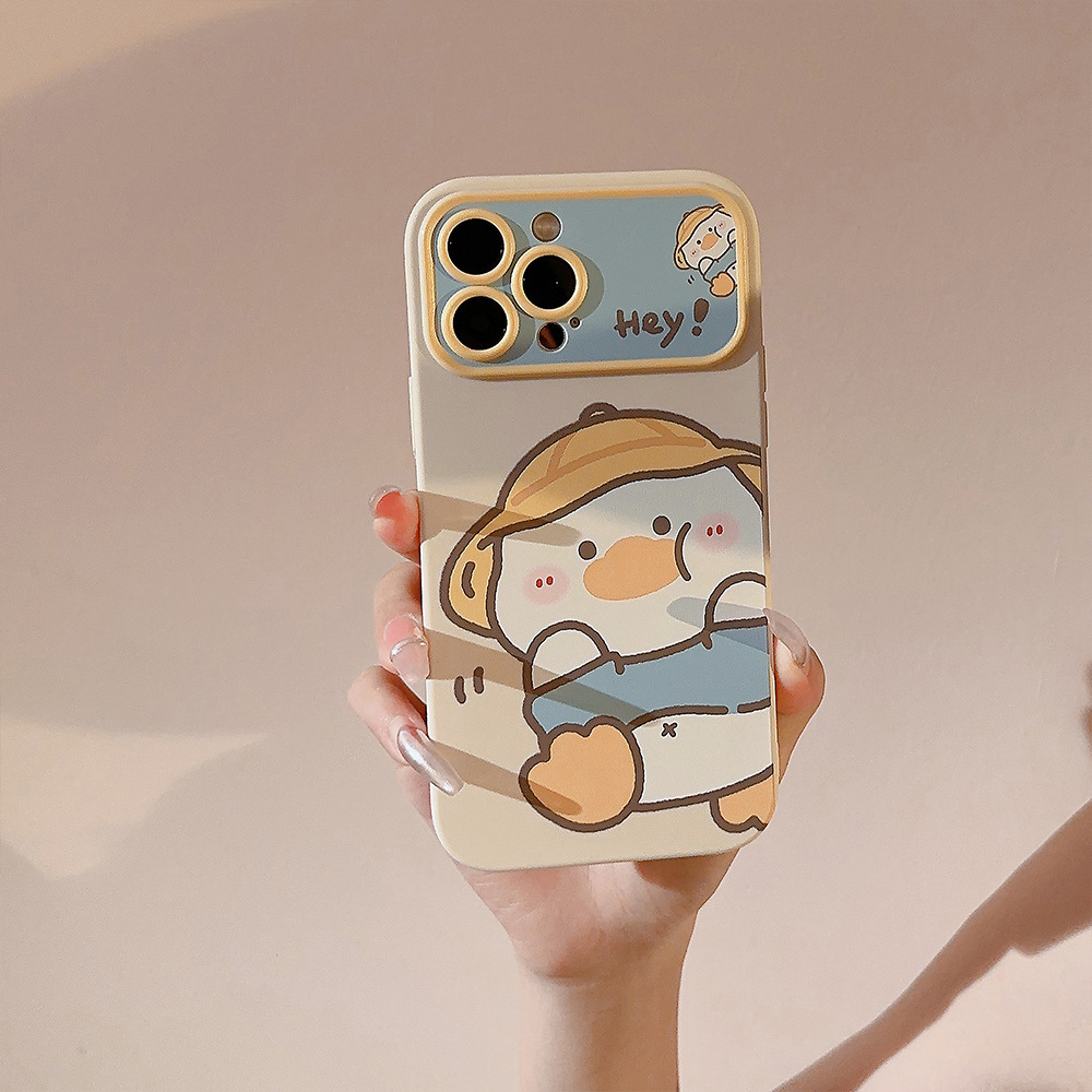 韓国漫画の黄色いアヒル柄iPhoneケース iPhone 1 - Xo Phone Accessories のレビューと価格
