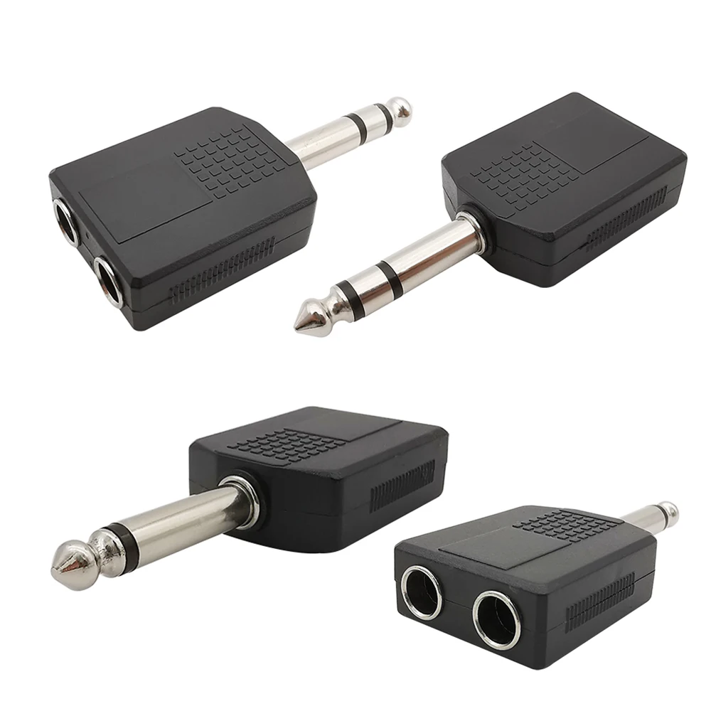 2 個 1/4 インチ TS モノラル TRS ステレオオー - Earphone Splitter Jack のレビューと価格