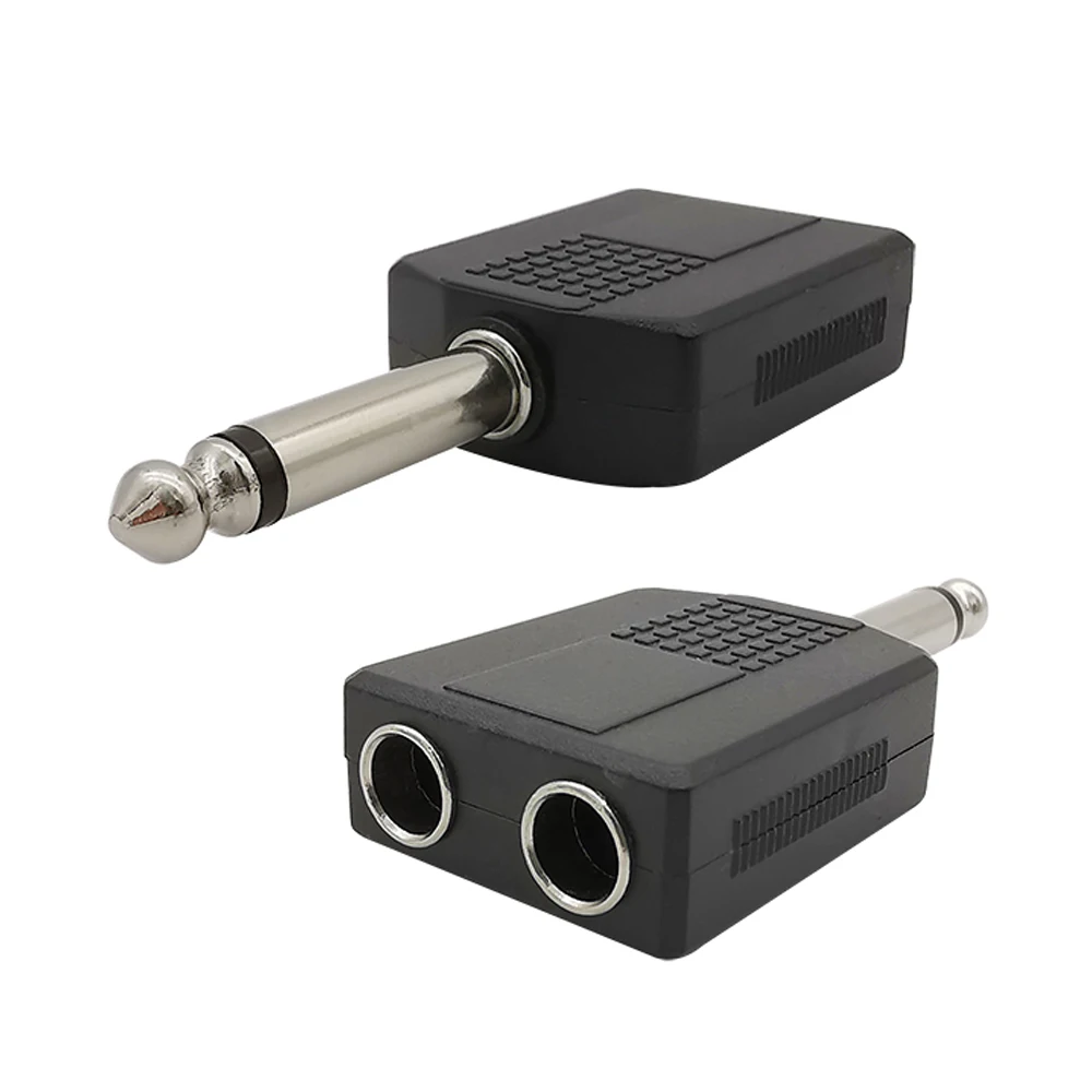 2 個 1/4 インチ TS モノラル TRS ステレオオー - Earphone Splitter Jack のレビューと価格