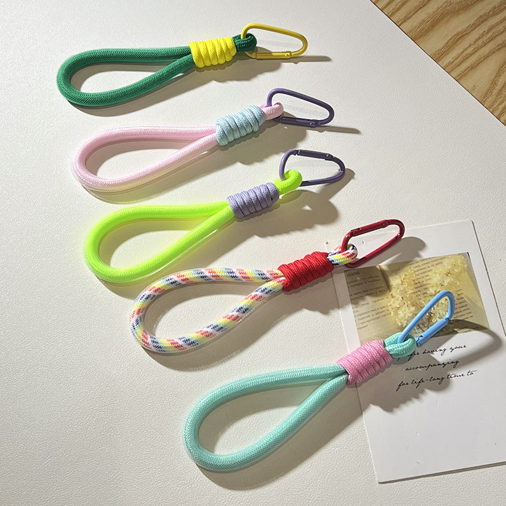 メッシュランドヤード蛍光ペンダント携帯電話バッグロープキーホ - Phone Accessories Keychain のレビューと価格