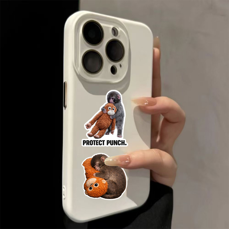 プロテクトパンチザモンキーステッカーかわいい怒っている赤ちゃ - Phone Accessories Baby のレビューと価格