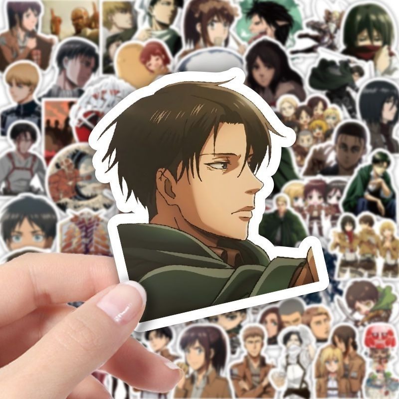 60枚入り 進撃の巨人 アニメステッカー かわいい 防水デカ - Phone Accessories Items のレビューと価格