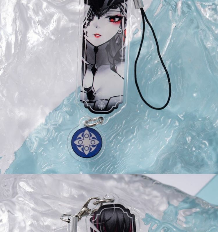 8 個アニメキーホルダー原神インパクトファトゥイピエロザドク - Phone Accessories Keychain のレビューと価格