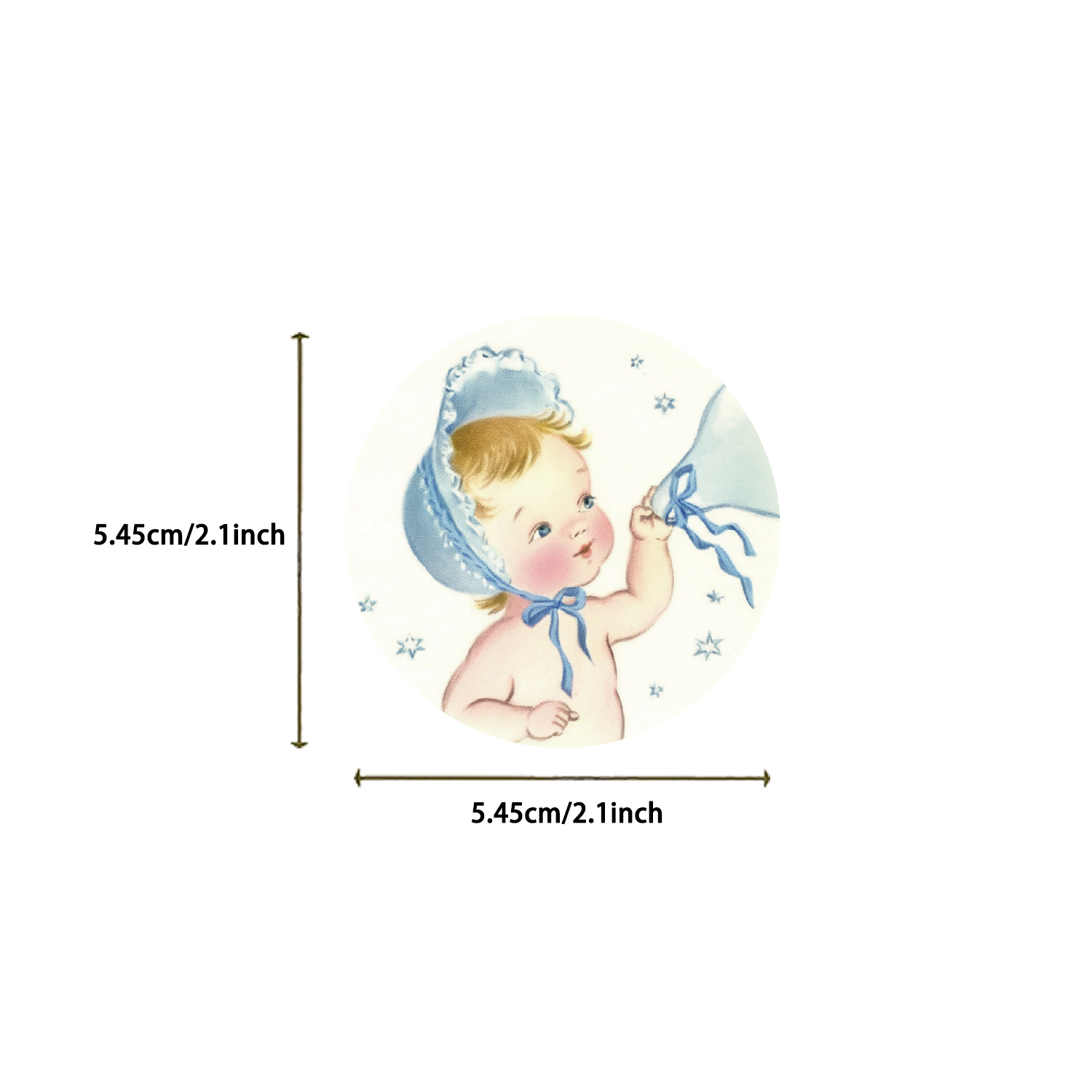 赤ちゃんのためのヴィンテージの美的ステッカー,かわいい漫画の - Phone Accessories Baby のレビューと価格