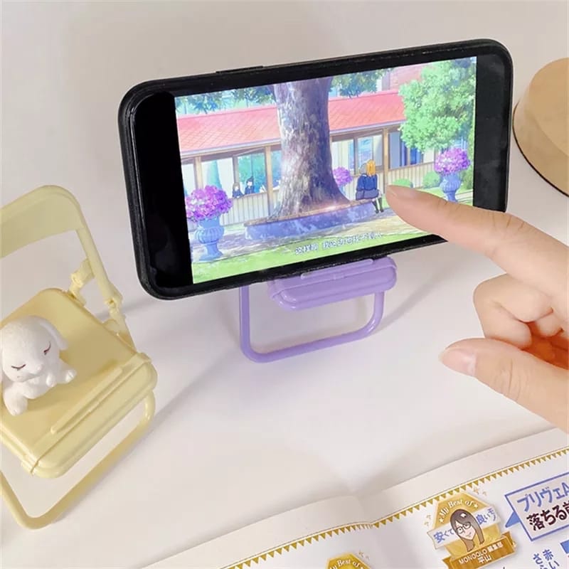 かわいい椅子型スマホスタンド、クリエイティブなデスクオーガナ - Phone Accessories Items のレビューと価格