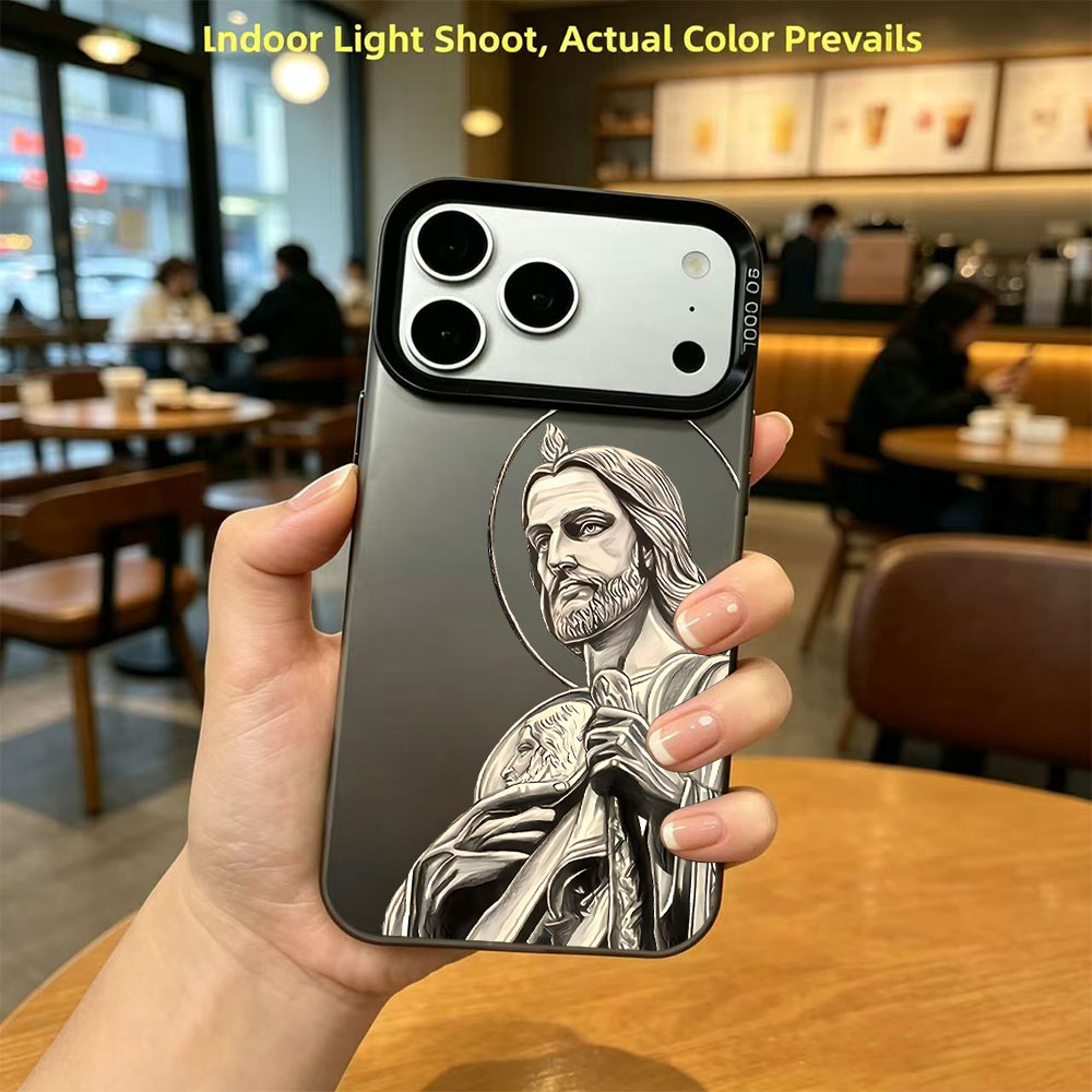 サン・ジュダス・タデオ柄デザインのiPhoneケース（iPh - Xo Phone Accessories のレビューと価格