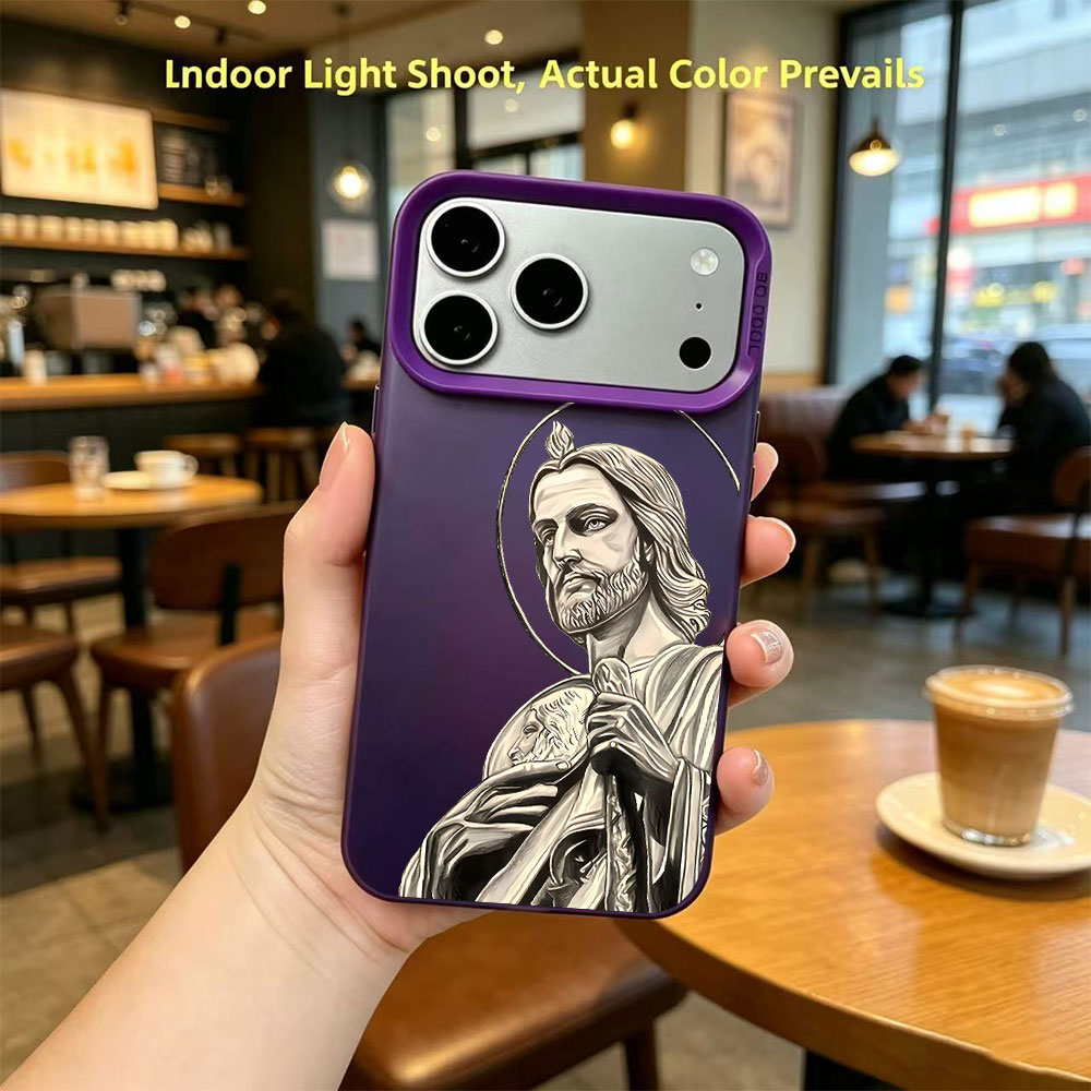 サン・ジュダス・タデオ柄デザインのiPhoneケース（iPh - Xo Phone Accessories のレビューと価格