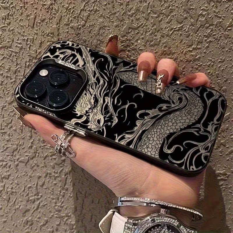 ドラゴントーテム柄スマホケース iPhone 18 17 1 - Xo Phone Accessories のレビューと価格