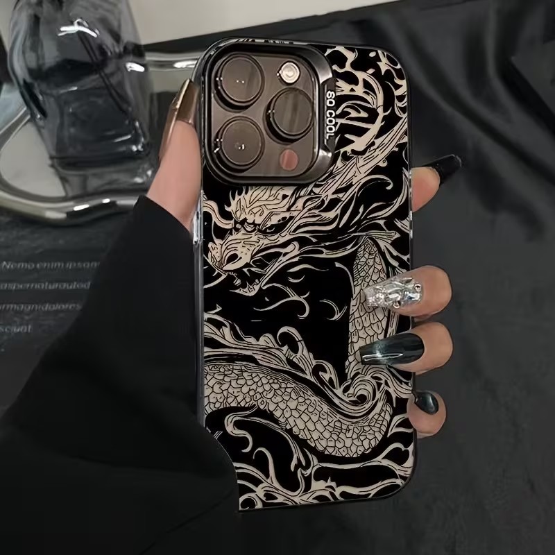 ドラゴントーテム柄スマホケース iPhone 18 17 1 - Xo Phone Accessories のレビューと価格