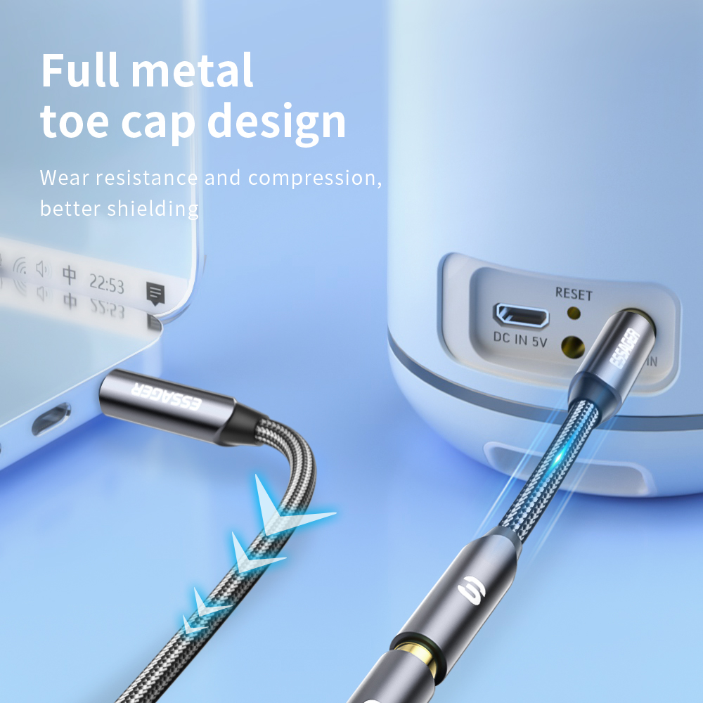 Essager-ヘッドフォンケーブルジャック,3.5mm,オ - Earphone Splitter Jack のレビューと価格