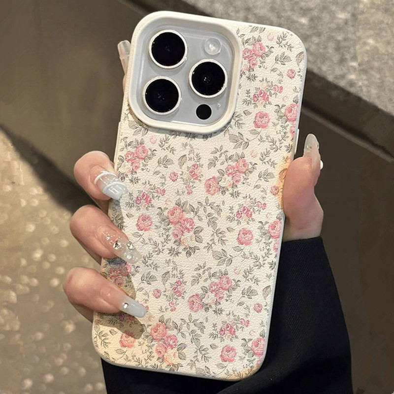 愛らしい女の子の花柄ホワイトクラシックソフトフォンケース i - Xo Phone Accessories のレビューと価格