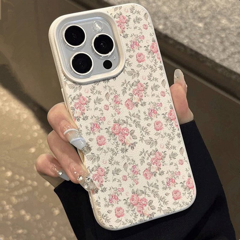 愛らしい女の子の花柄ホワイトクラシックソフトフォンケース i - Xo Phone Accessories のレビューと価格