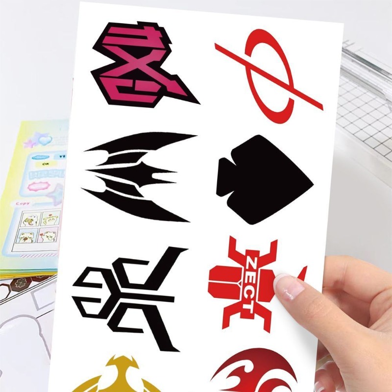 60 枚の仮面ライダーロゴステッカークリエイティブデカール防 - Phone Accessories Items のレビューと価格